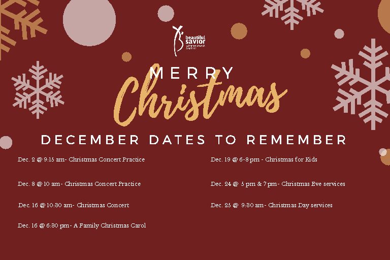 Christmas Dates